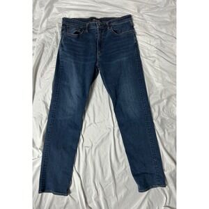Revtown Decade Denim Automatic Mens Dark Wash Straight Leg Jeans W35 L32 Blue